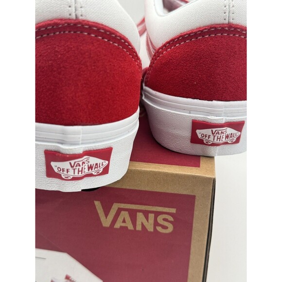 Vans Old Skool Bolt Shoes-Two Tone Red White-size 7 men’s, 8.5 women’s-NEW!! main image 7